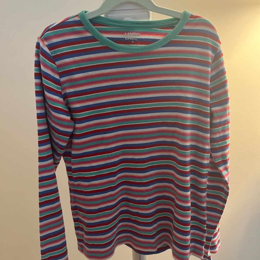lands end kids long sleeve shirt striped
